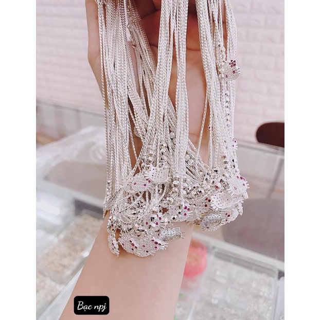 Dây chuyền mèo hello kitty BNP bạc ta cho bé, dễ thương