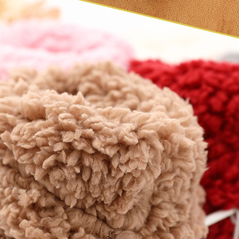 Youyo Đôi Tất Nhung Dày Ấm Áp Chống Trượt Hình Gấu Hoạt Hình Mùa Đông Cho Nữ