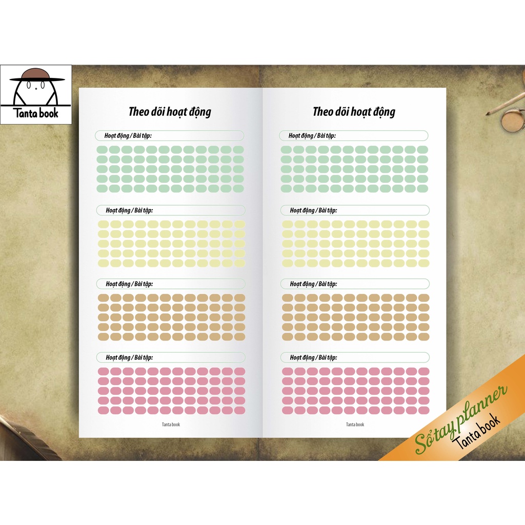 Sổ tay Mẹ Bầu Theo dõi quá trình mang bầu của Mẹ, bìa mềm, 64 trang, 21x11, dập ghim