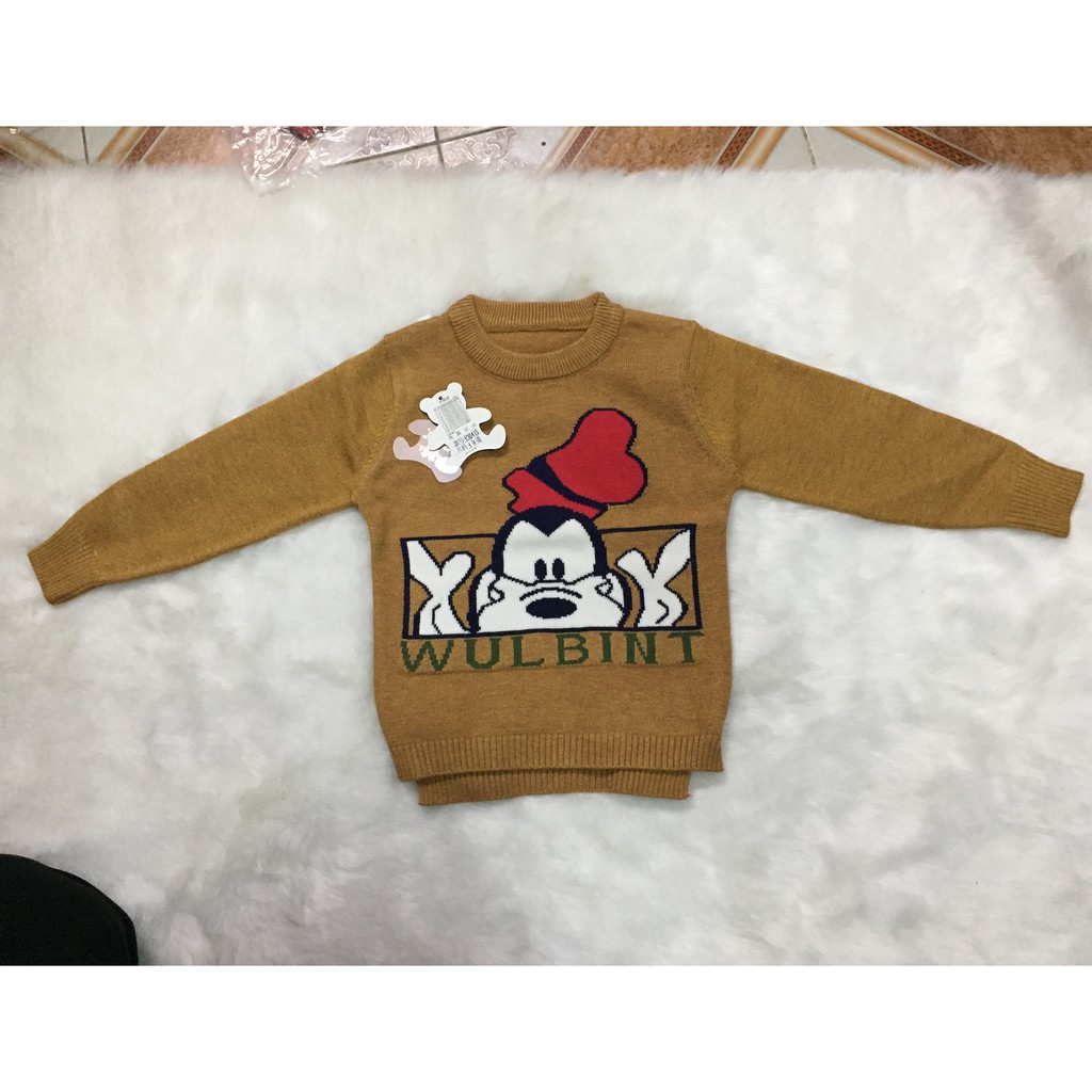 áo len cổ tròn cho bé trai