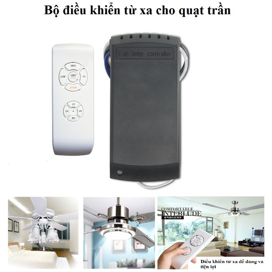 Bộ Điều Khiển Từ Xa Cho Quạt Trần Đèn Cao Cấp - Mạch Điều Khiển Quạt Từ Xa