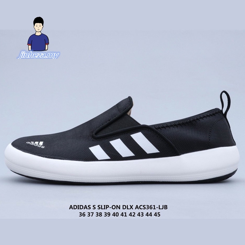 Giày Lười Adidas B-On DLX Vải Canvas Thoáng Khí Chống Trượt Thời Trang Cho Nam Và Nữ Đen