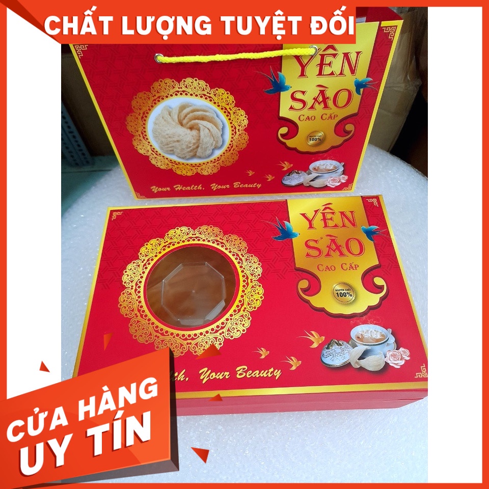 Combo Hộp Quà Đựng Yến 50G Tinh Chế (chưa gồm hộp nhựa)