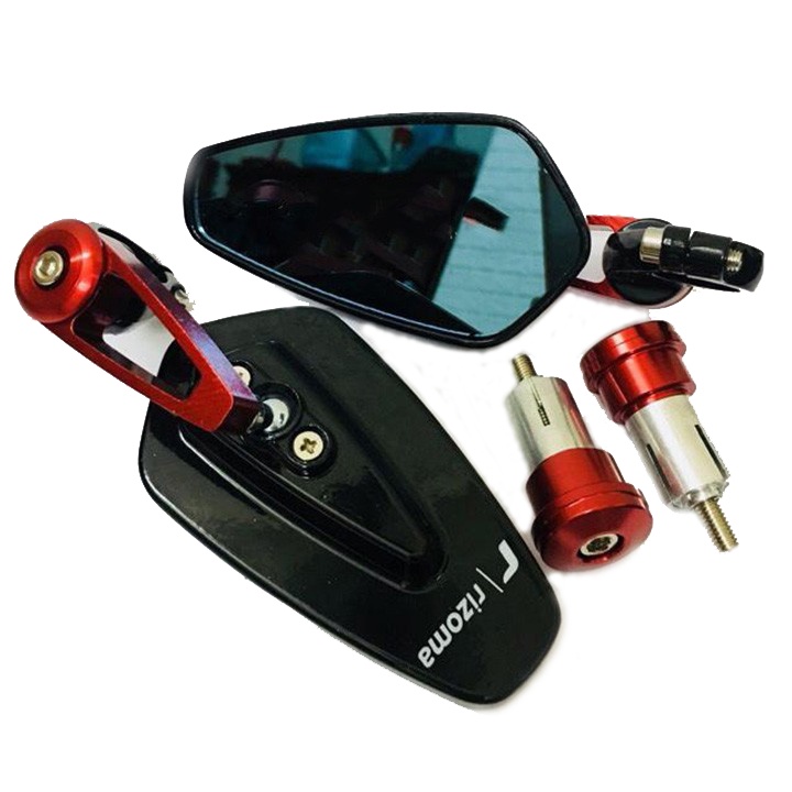 Gương chiếu hậu xe máy lắp gù tay lái có thể xoay gập 360 độ phù hợp gắn trên mọi loại xe