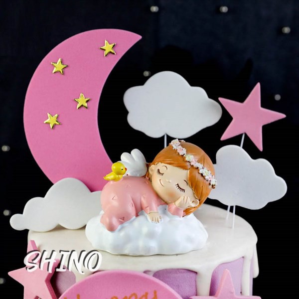 Topper/Que cắm mây trăng sao