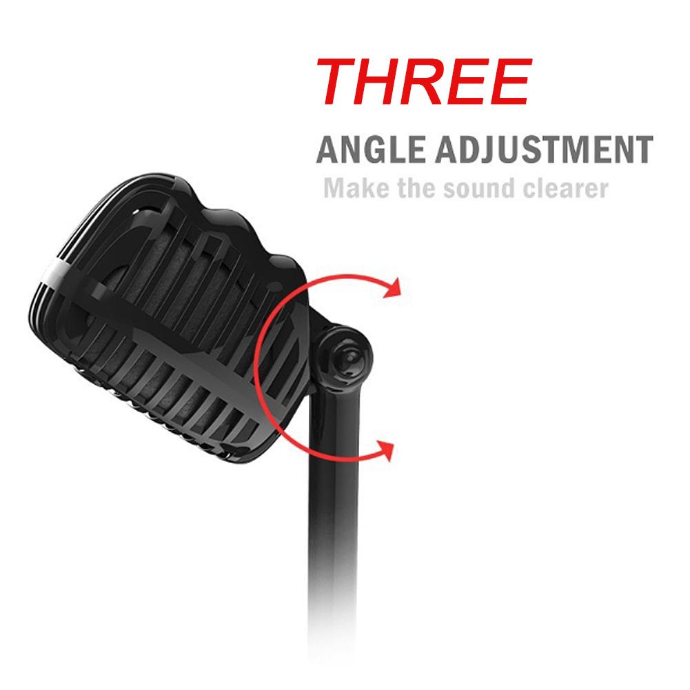 Micrô ngưng tụ có dây Studio HD chống ồn Máy tính bảng USB 3,5 mm cho máy tính Micrô retro chuyên nghiệp | BigBuy360 - bigbuy360.vn