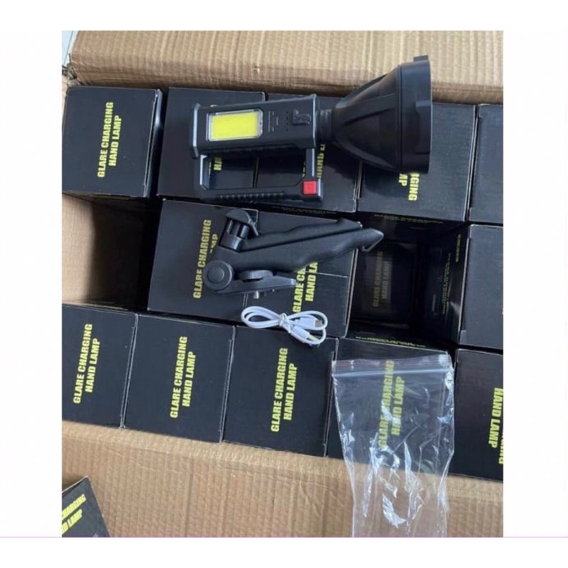 Đèn pin siêu sáng pha to có chân đỡ 💥💥 đèn pin xách tay siêu sáng HOT