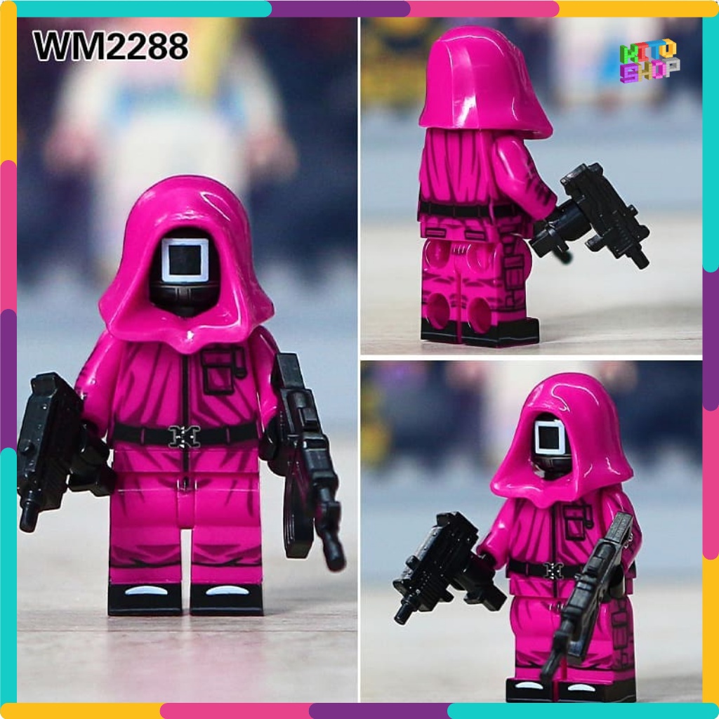 Đồ Chơi Xếp Hình Lego Minifigures Mô Hình Nhân Vật Phim Truyện Squid Game Trò Chơi Con Mực WM6131