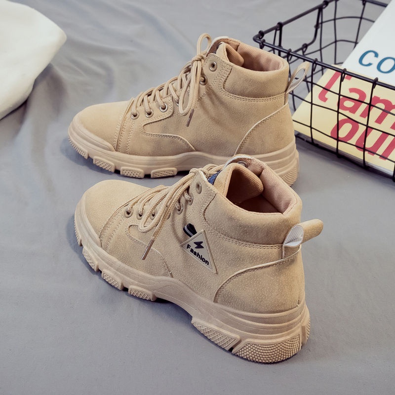 Đôi giày bốt phong cách Martin cổ ngắn thời trang theo phong cách Anh sành điệu cho nữ | BigBuy360 - bigbuy360.vn