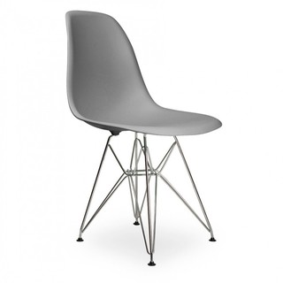 ghế eames mặt nhựa PP chân sắt mạ