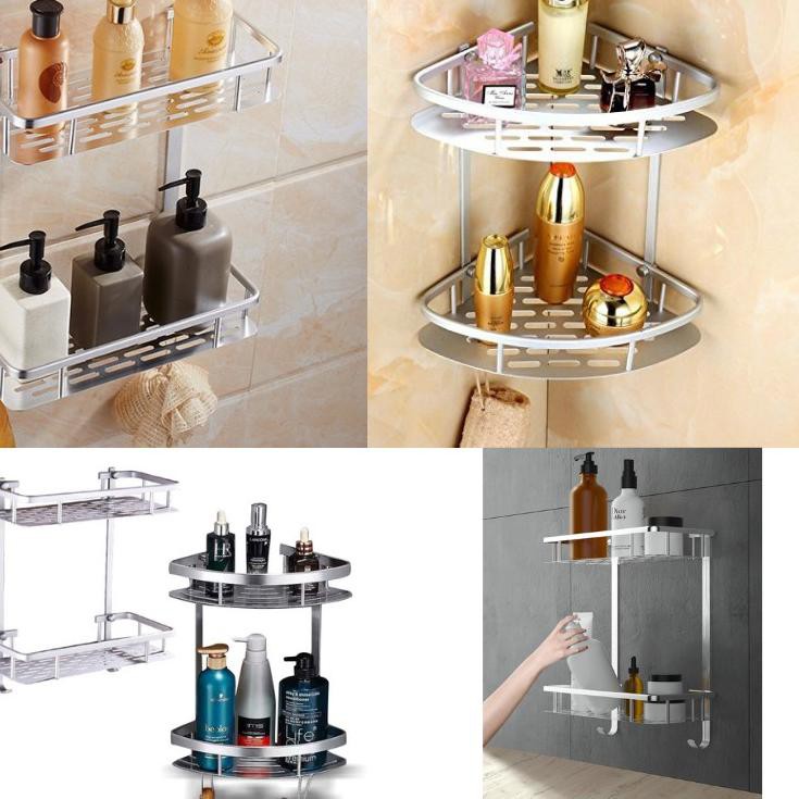 (Hàng Mới Về) Giá Nhôm Đựng Xà Phòng 2 Tầng Tiện Dụng Cho Nhà Bếp | BigBuy360 - bigbuy360.vn