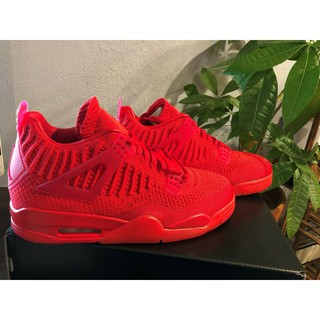 Giày Thể Thao Air Jordan 4 Flyknit Màu Đỏ "aq3559-600