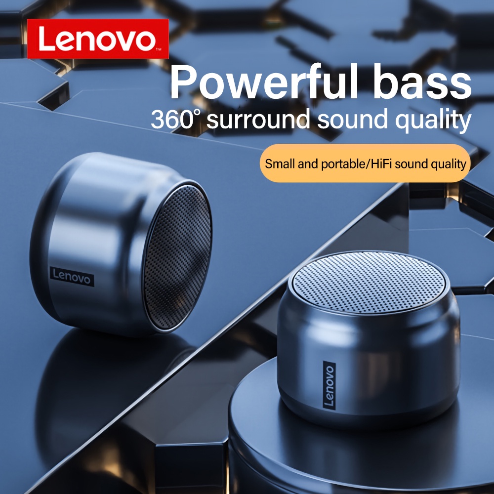 Loa Bluetooth Mini Lenovo K3 Bluetooth Speaker Không Dây 3D Âm Thanh Nổi 1800mAh