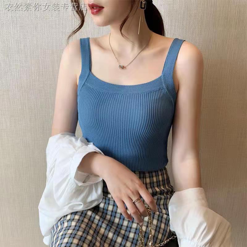 Áo hai dây thiết kế dệt kim hợp thời trang mùa hè 2023 cho nữ VN060