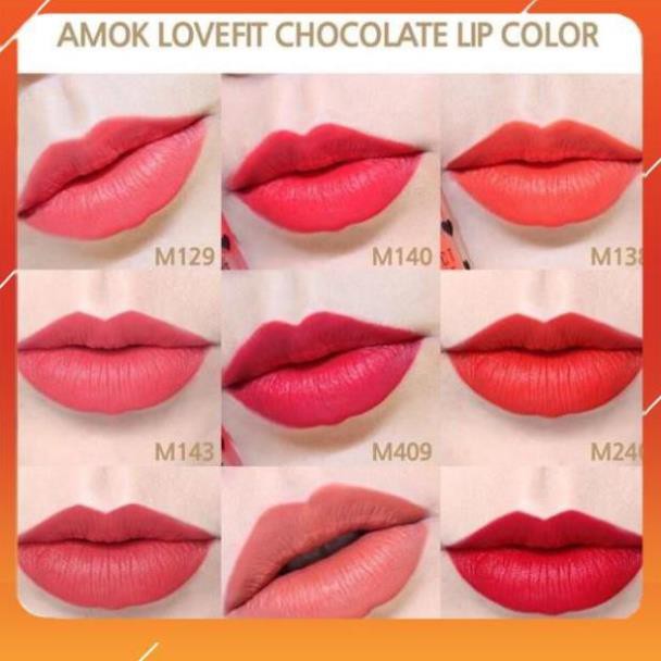 Miễn Phí Ship - SON KEM AMOK LOVEFIT CHOCOLATE