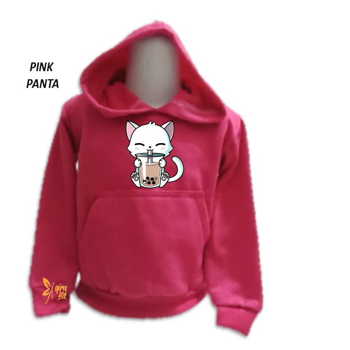 Áo Hoodie Unisex In Hình Mèo Con Dễ Thương Cho Bé