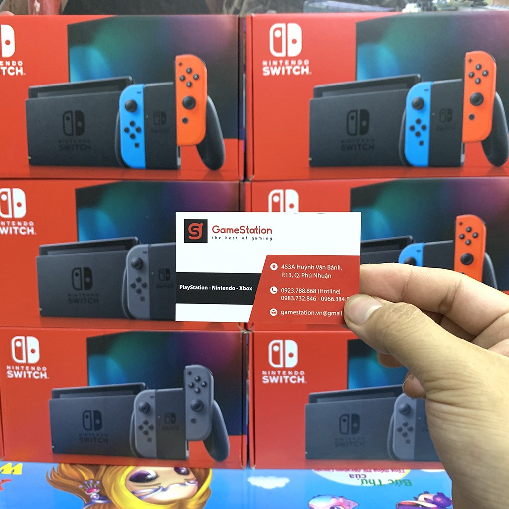 [Mã SKAMCLU9 giảm 10% đơn 100K] Máy Nintendo Switch V2 NEW Model Màu Neon/Gray