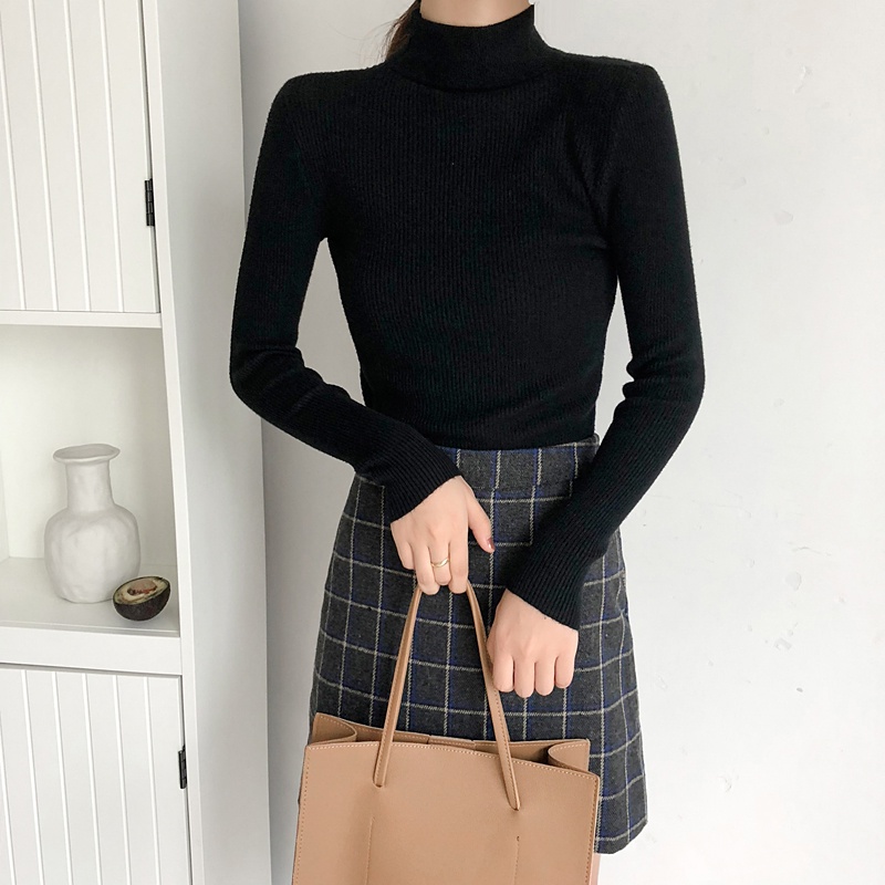 Áo len tăm cổ 3 phân Hàng Quảng châu chất mềm mịn xinh xắn