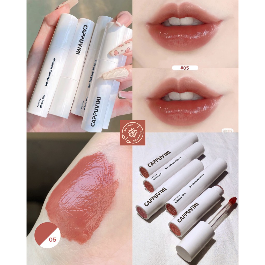 Son Tint Bóng Màu MLBB Tự Nhiên CAPPUVINI Lasting Glossy Tint No-Makeup Makeup | BigBuy360 - bigbuy360.vn