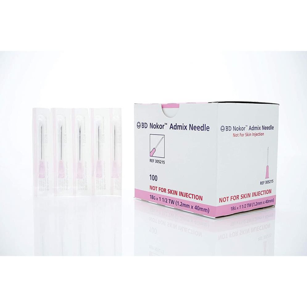 Kim 18G Nokor tách đáy sẹo rỗ có hướng dẫn với prp - 1 kim
