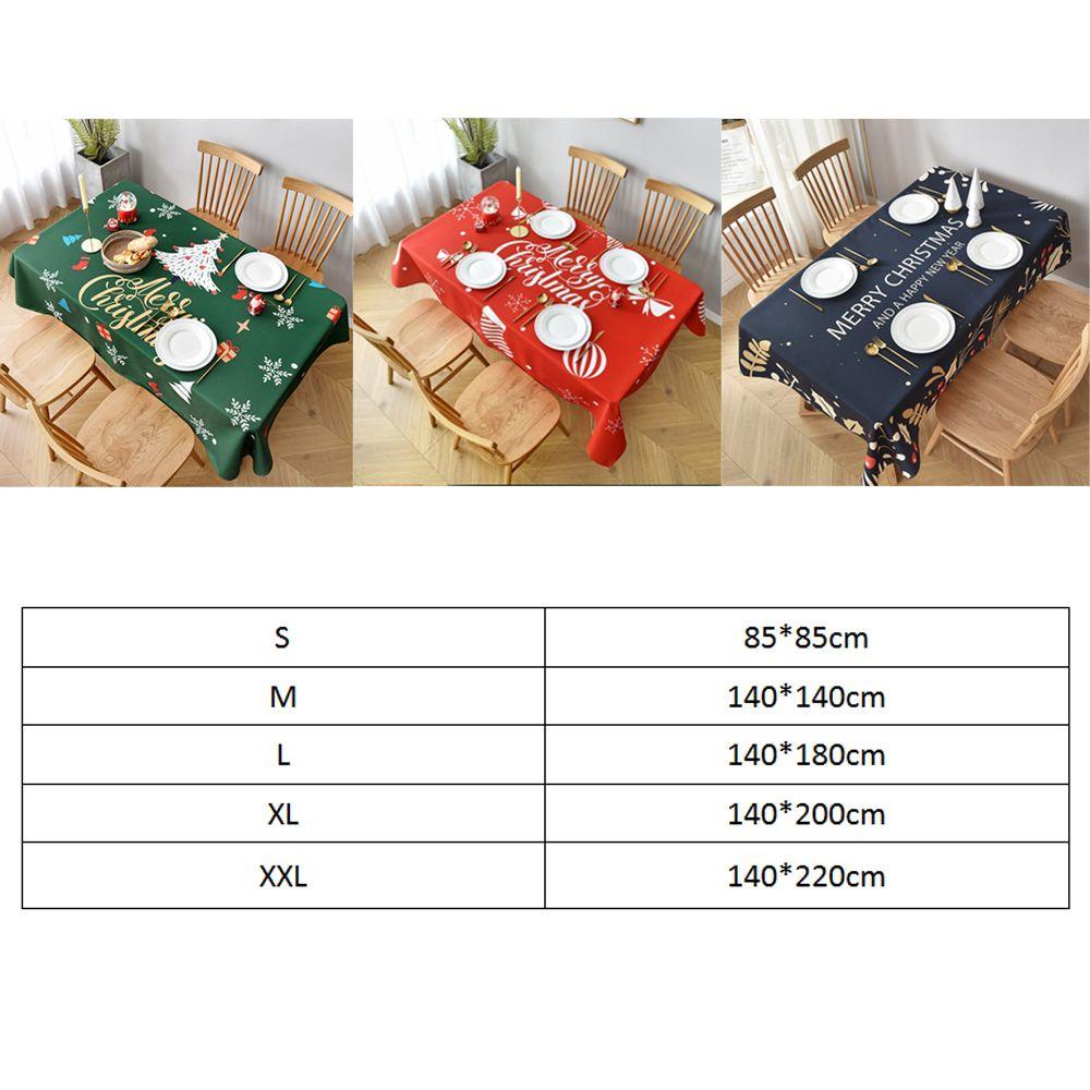 Khăn Trải Bàn Ăn Mềm Mại Với Họa Tiết Hình Cây Thông Giáng Sinh Ốp