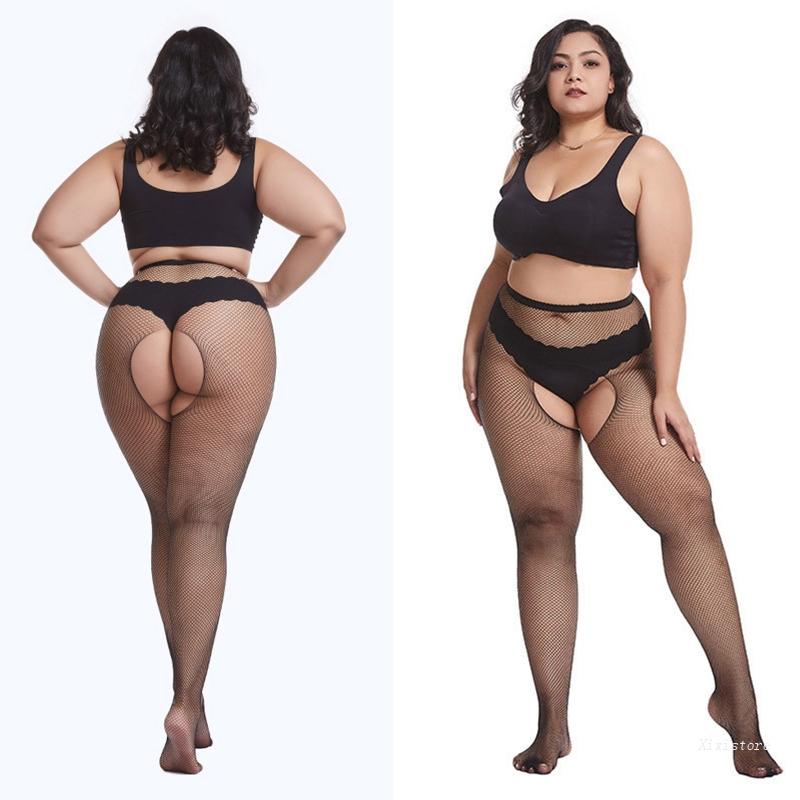 XIXI Quần Tất Lưới Đen Lưng Cao Gợi Cảm Cho Nữ