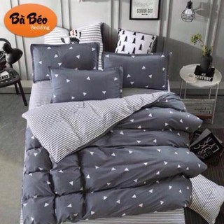 Bộ ga giường và vỏ gối poly m6/m8, Drap giường đai thun