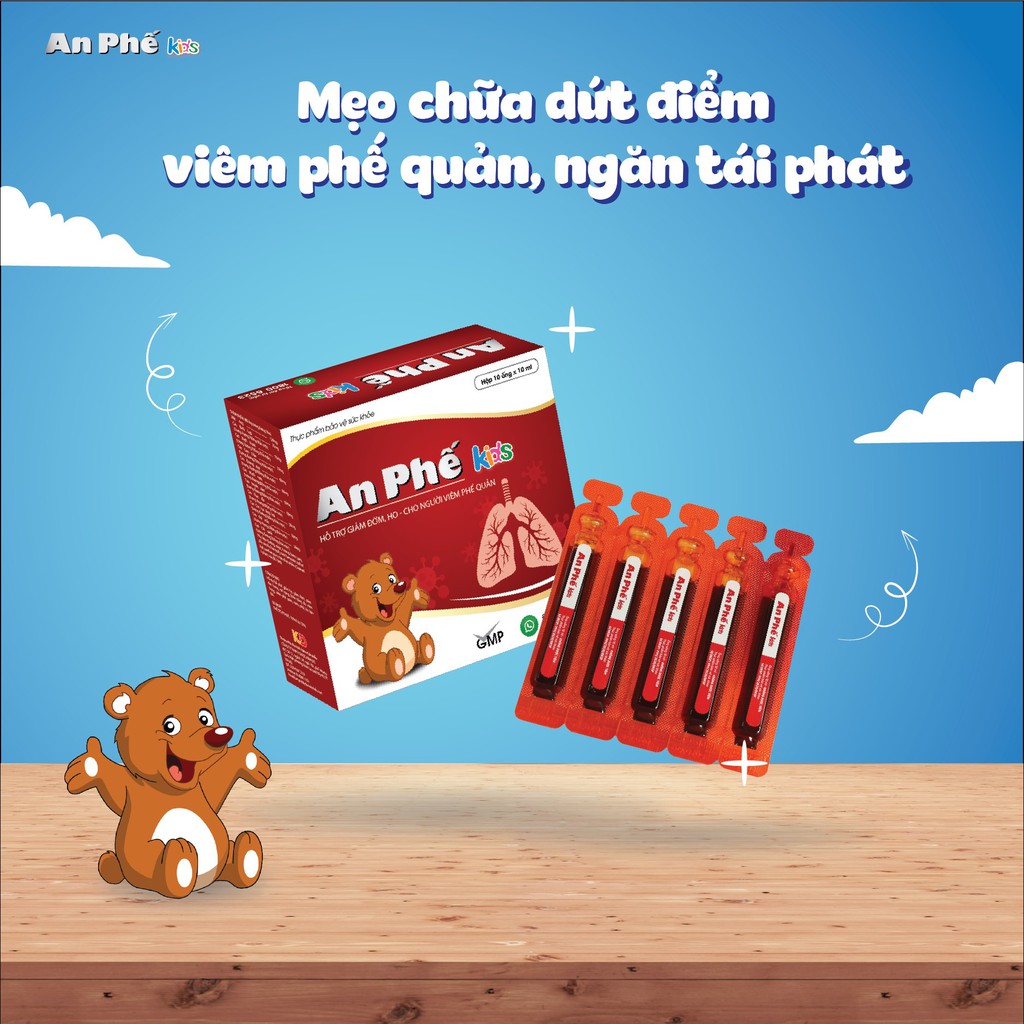 An Phế Kids - giảm ho đờm khò khè, viêm phế quản trẻ em