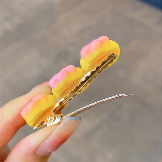 Set 2 Kẹp Tóc Hình Hoa Dễ Thương Cho Bé Gái