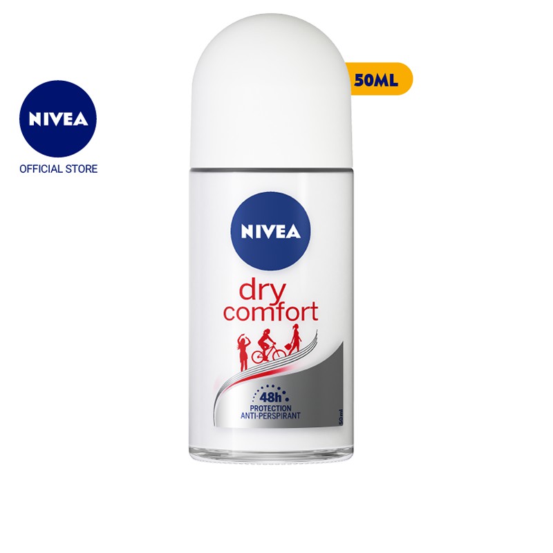 Lăn ngăn mùi Nivea khô thoáng, mịn màng 50ml 81611