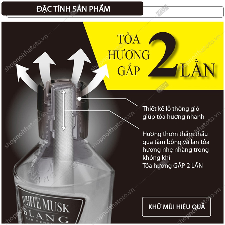 [Mã BMBAU50 giảm 10% đơn 99k] Nước Hoa Ô Tô CARMATE Blang Liquid VF L812 Aberfitch 130ml Nhập Khẩu Chính Hãng