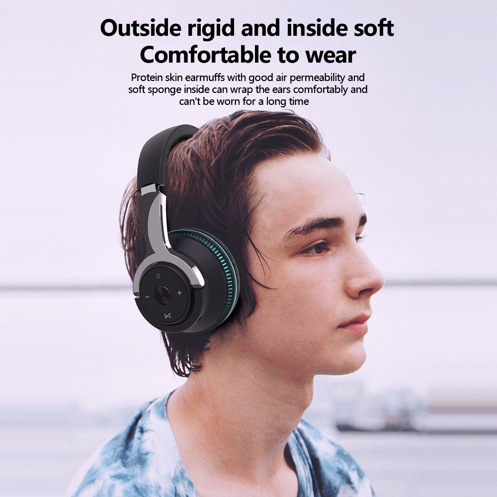 Tai nghe chụp tai không dây Pulierde H2 Bluetooth 5.1 âm thanh nổi HIFI