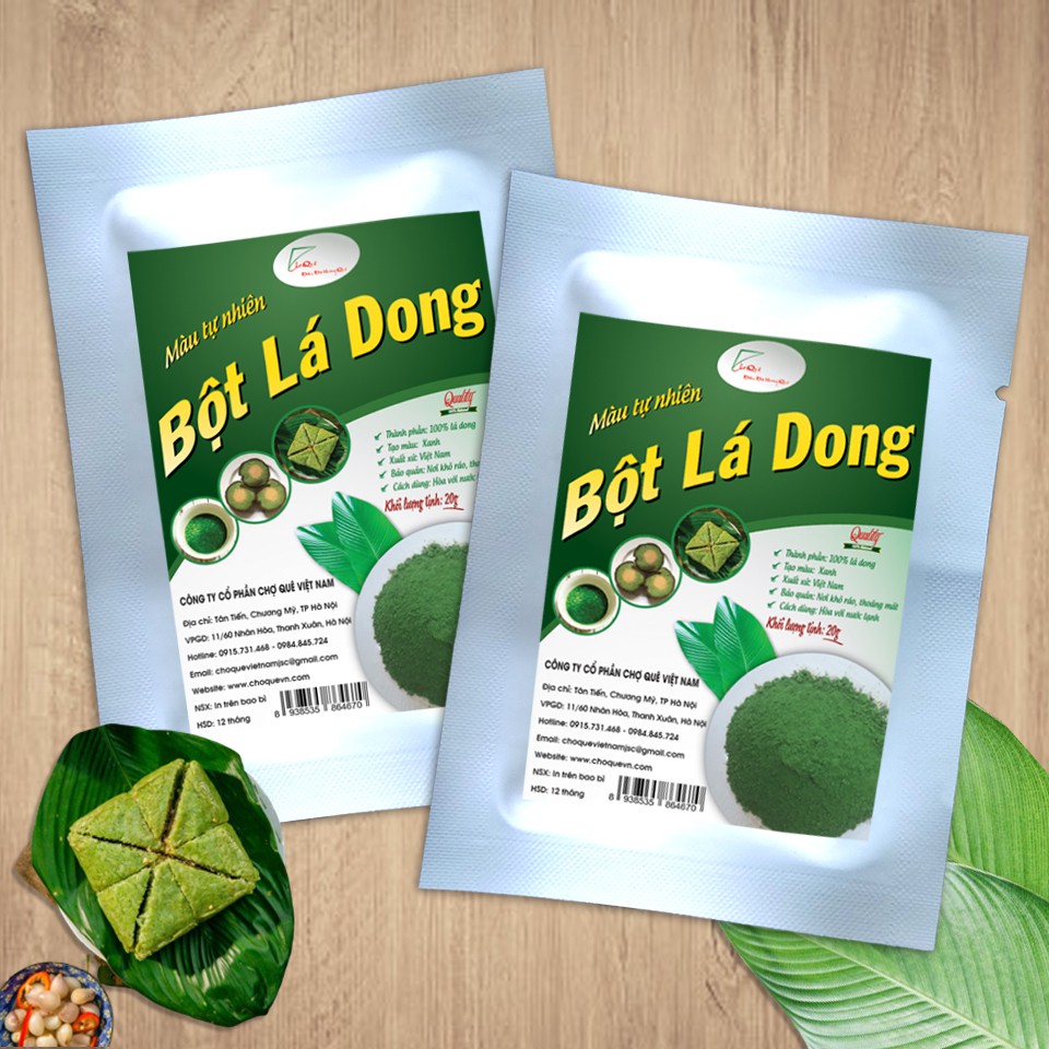 Bột Lá Dong Gói 20g