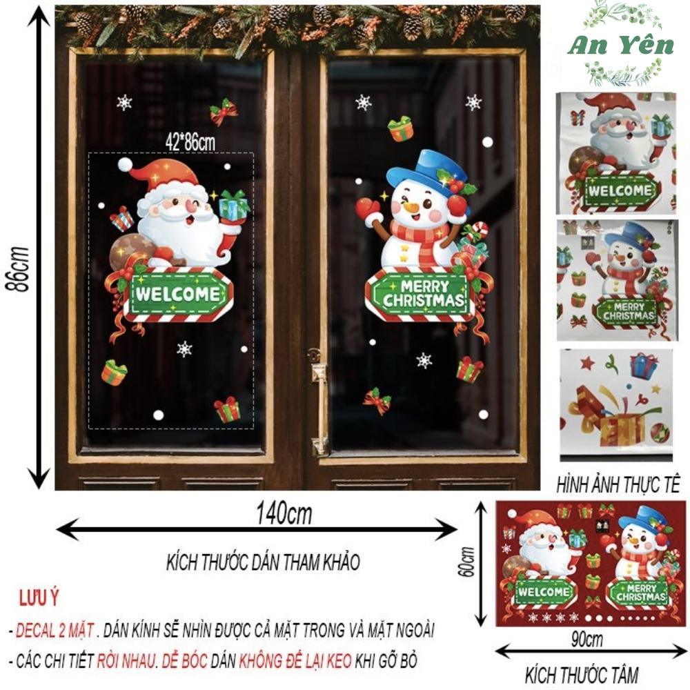 Tranh dán Noel, decal Noel Decal dán tường Trang trí Noel - Giáng sinh (nhiều mẫu) | BigBuy360 - bigbuy360.vn