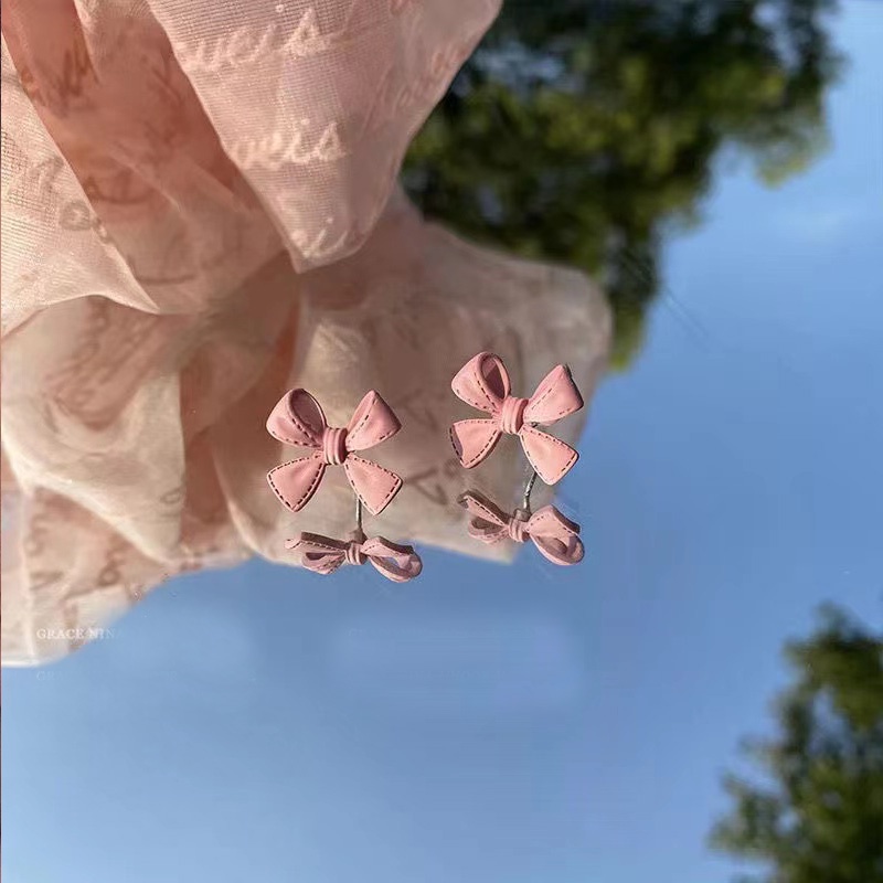 Bông Tai S925 Hình Nơ Dễ Thương Dành Cho Nữ