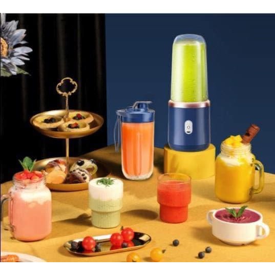 Máy Xay Sinh Tố Mini Cầm Tay 6 Lưỡi Chigo Siêu Tiện Lợi