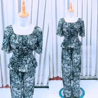 Set bộ hoạ tiết da báo sang cực