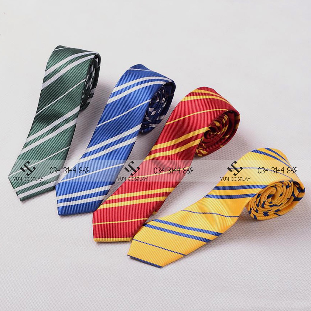 Caravat Harry Potter | 4 nhà Gryffindor Slytherin Ravenclaw Hufflepuff