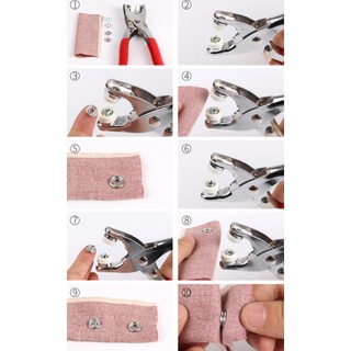 Combo 6 bộ cúc bấm sắt 4 chi tiết 9mm