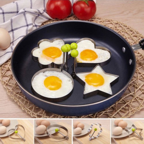 1PC Stainless Steel Fried Egg Shaper Pancake Mould Mold Kitchen Cooking Tools