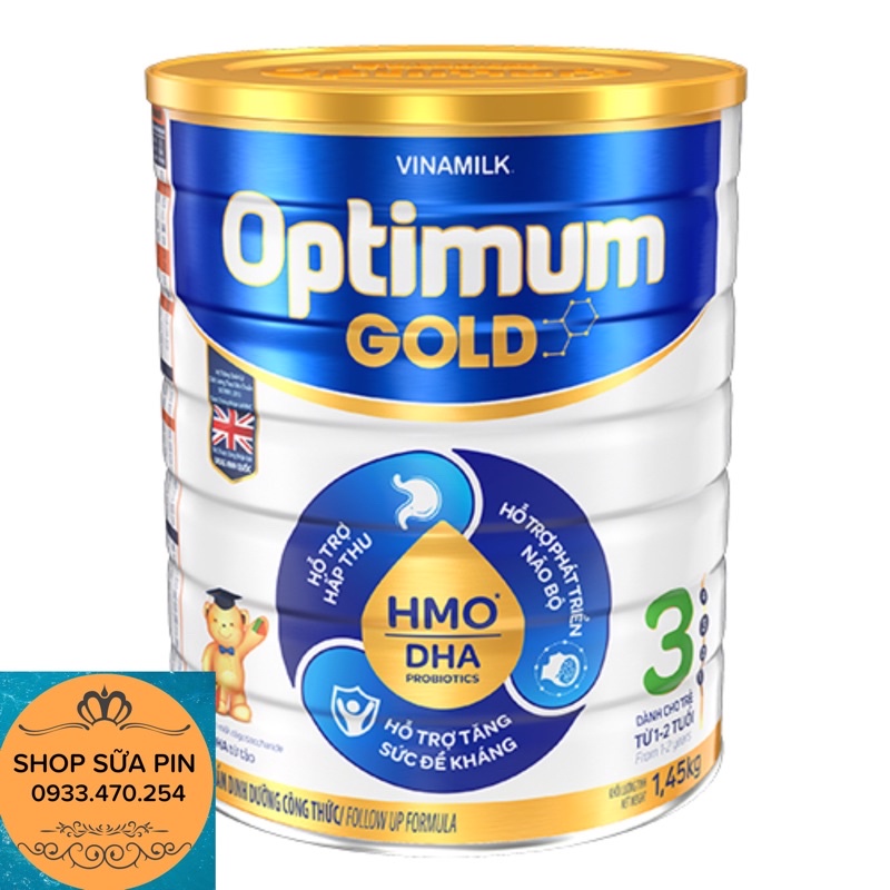 Tặng 1 túi nhỏ xinh - Sữa bột Optimum Gold số 3 1450g