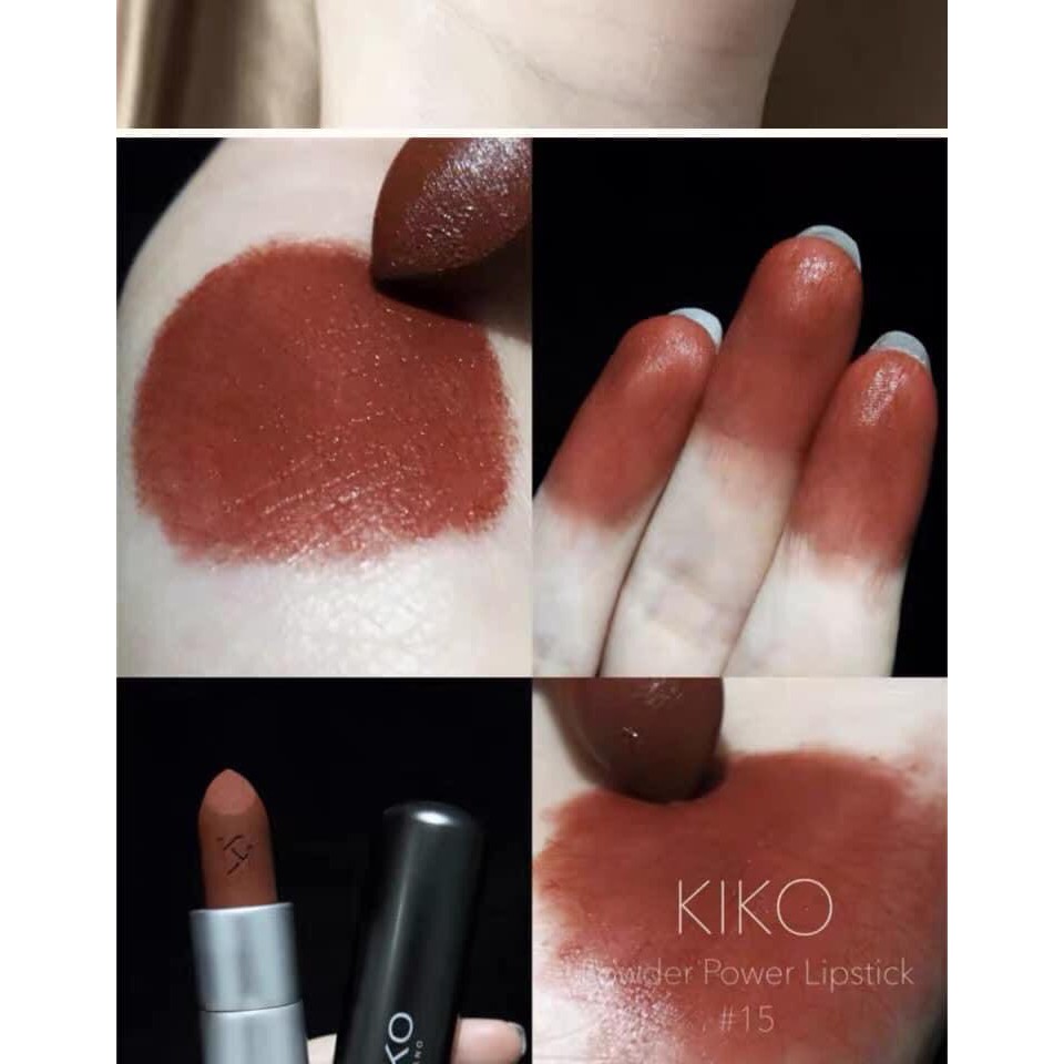 Son lì Kiko powder power các màu hot (hàng Ý)