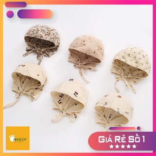Mũ cotton organic minoo hoạ tiết hoa nhí xuất hàn 2022 Annie Ey!