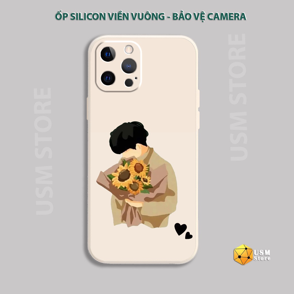 Ốp lưng iphone 11/11 Pro/11 Promax/12/12Mini/12 Pro/12 Promax/13/13 Pro/13 Promax màu trắng kem, ốp đôi GIRL BOY