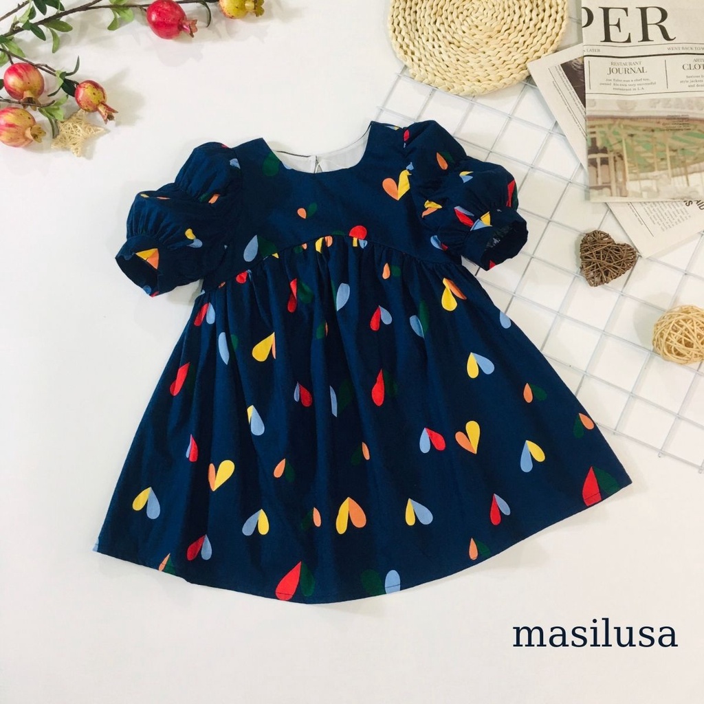 Đầm tay lồng đèn size đại cao cấp cho bé gái