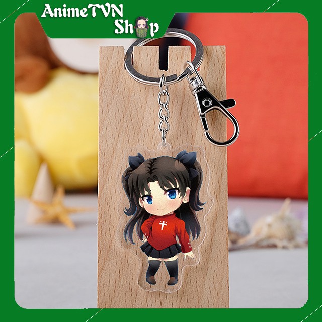 Móc khoá Mica anime manga FATE (Cuộc Chiến Chén Thánh) Nhựa Cứng Acrylic In 2 mặt sắc nét