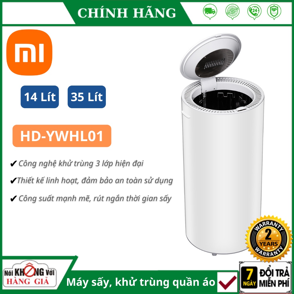 Máy sấy khử trùng quần áo Xiaomi HD-YWHL01 - Công nghệ khử trùng 3 lớp hiện đại , Thiết kế linh hoạt, đảm bảo an toàn