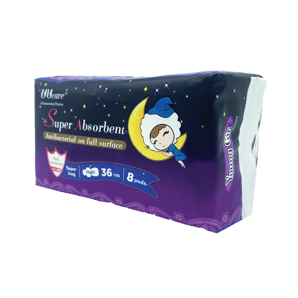 Băng vệ sinh UUcare Young Girl Ban đêm 36cm