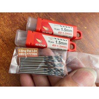 10 Mũi khoan kim loại fi 1.5 li dài 40mm Avatar