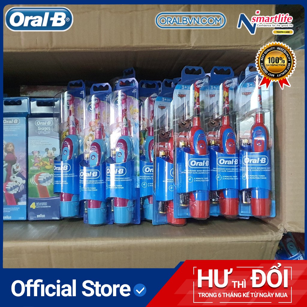 Đầu bàn chải trẻ em Oral B thay thế chính hãng (Disney, Starwar,...) cho trẻ em, bé gái từ 3 tuổi